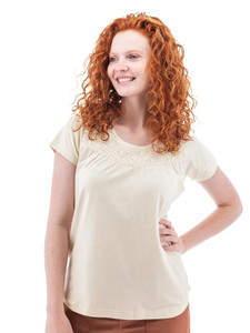 Taylor Organic Crochet Tee studio