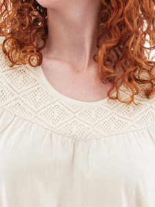 Taylor Organic Crochet Tee studio alt2