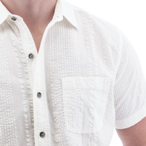 Zayne Organic Cotton Seersucker Shirt studio alt2