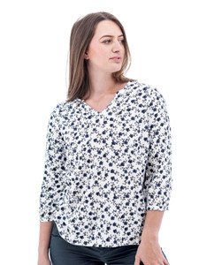 Fleur 3/4 Sleeve Print Blouse studio