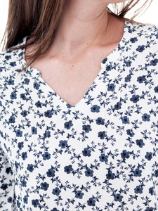 Fleur 3/4 Sleeve Print Blouse studio alt2
