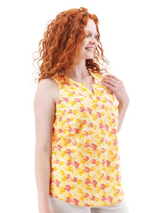 Devonne Split Neck Print Tank Top studio alt 1