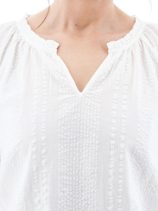 Colmar Organic Cotton Seersucker Top studio alt 2