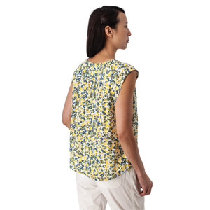 Francesca Crepe Print Top studio back