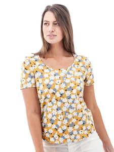 Kenley Scoop Neck Print Tee studio