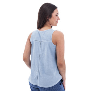 Simone V-Neck Tank Top studio back