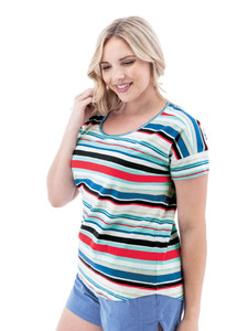 Summerville Striped Tee studio alt 1