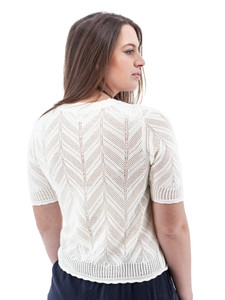 Julia Lightweight Crop Cardigan studio back
