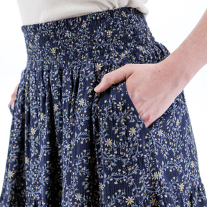 Francesca Ruffle Crepe Skirt studio alt 2