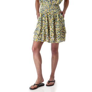 Francesca Ruffle Crepe Skirt studio