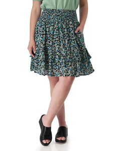 Francesca Ruffle Crepe Skirt studio