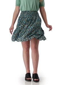 Francesca Ruffle Crepe Skirt studio alt1
