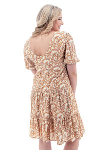 Francesca Milkmaid Dress studio back