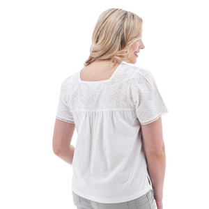 Shelle Recycled Cotton Swing Top studio back