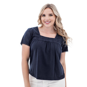 Shelle Recycled Cotton Swing Top studio