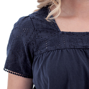 Shelle Recycled Cotton Swing Top studio alt 1