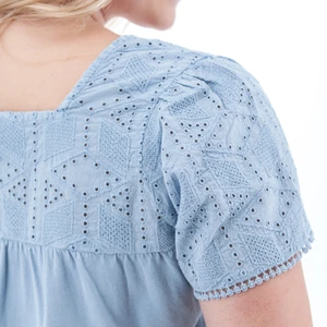 Shelle Recycled Cotton Swing Top studio alt 2