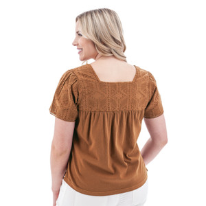 Shelle Recycled Cotton Swing Top studio back