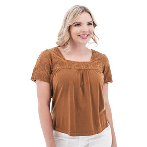 Shelle Recycled Cotton Swing Top studio alt 1