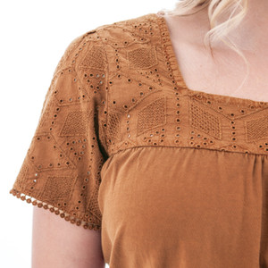Shelle Recycled Cotton Swing Top studio alt 2