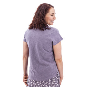 Layla Organic Cotton V-Neck Tee studio back