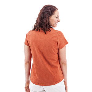 Layla Organic Cotton V-Neck Tee studio back