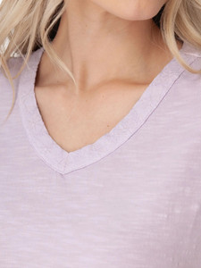 Layla Organic Cotton V-Neck Tee studio alt2