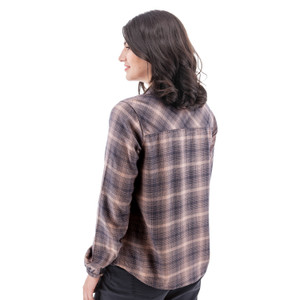Eve Plaid Popover Top studio back