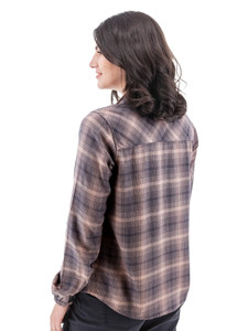 Eve Plaid Popover Top studio back