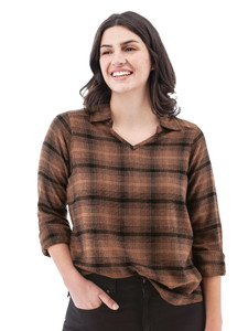 Eve Plaid Popover Top studio alt 1
