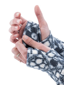 Dog-Walker Print Fleece Pullover detail