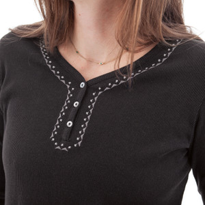 Nevis Embroidered Rib Knit Top studio alt 2