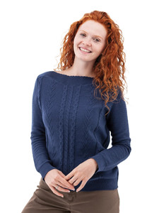 Twiggy Boat Neck Sweater studio