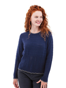 Halcyon Pointelle Sweater studio