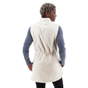 Solstice Sherpa Fleece Long Vest studio back