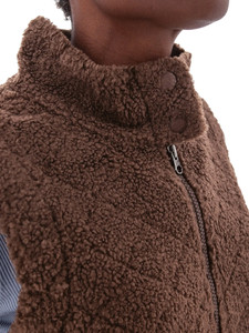 Solstice Sherpa Fleece Long Vest studio alt 2