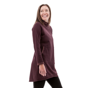 Weekend Mock Neck Fleece Dress alt1