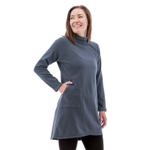 Weekend Mock Neck Fleece Dress alt1 Weekend Mock Neck Fleece Dress alt1