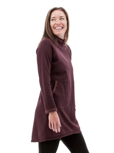 Weekend Mock Neck Fleece Dress alt1