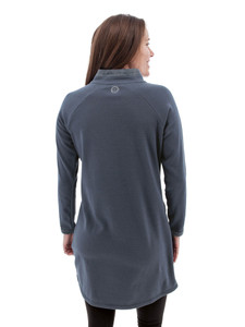 Weekend Mock Neck Fleece Dress back