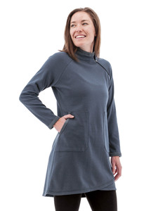 Weekend Mock Neck Fleece Dress alt1