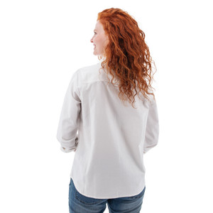 Carson Pearl Snap Pintuck Shirt studio back