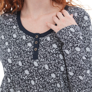 Skyla Organic Floral Henley studio alt 2