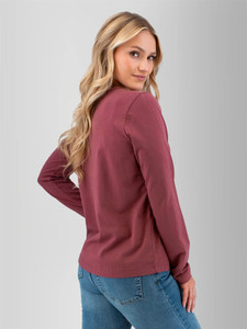 Tatum Organic Long Sleeve Top studio back