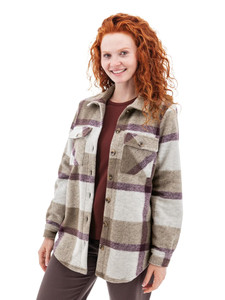 Stevi Plaid Shirt Jacket studio