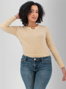 Tia Waffle Knit Floral Top studio