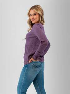 Tia Waffle Knit Floral Top studio alt1