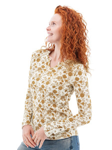 Tia Waffle Knit Floral Top studio alt 1