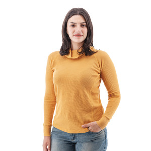 Cyndi Waffle Knit Cowl Neck studio