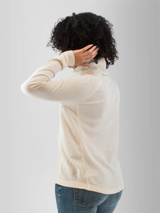 Cyndi Waffle Knit Cowl Neck studio alt1